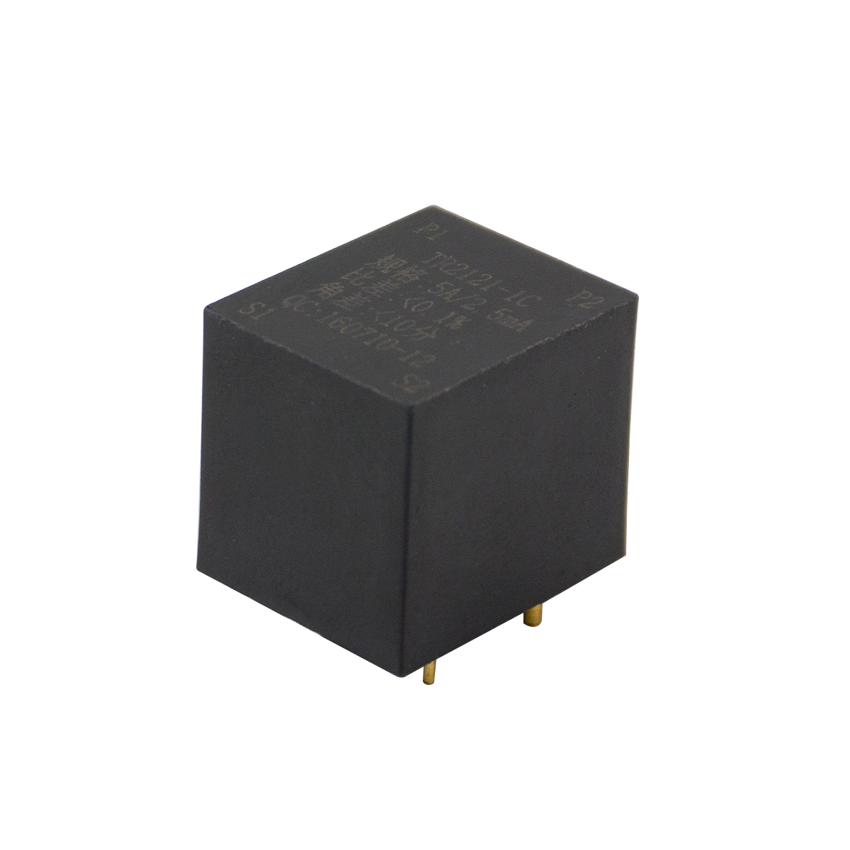 Tr2121-1C Les formes multiples peuvent être personnalisées pour l'installation de PCB, transformateur de courant d'instrument multifonctionnel 5A / 2,5MA