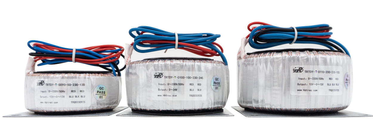 Puissance 30W-3000W de transformateur de courant toroïdal de fréquence de puissance de TRTDY-T