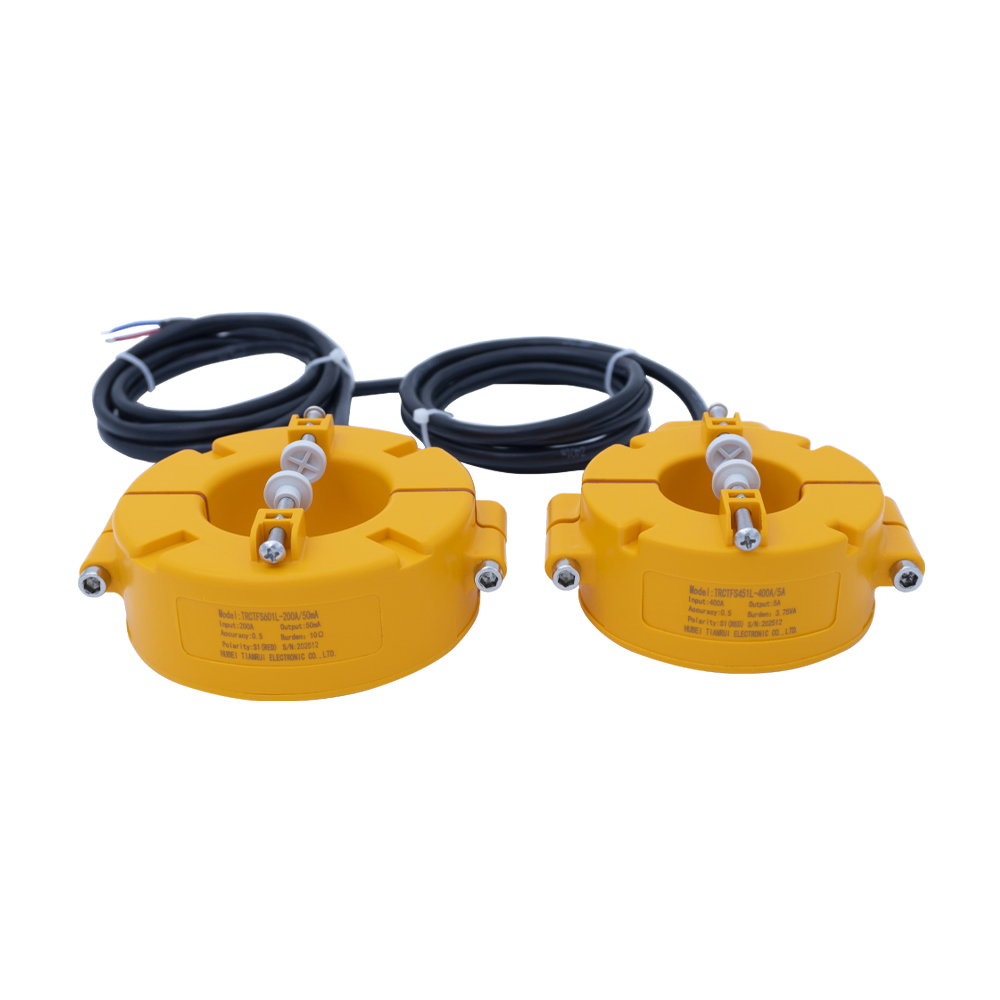 Transformateur de courant à noyau divisé, étanche extérieur, série TRCTFS, degrés de protection CT IP66 IP67 IP68